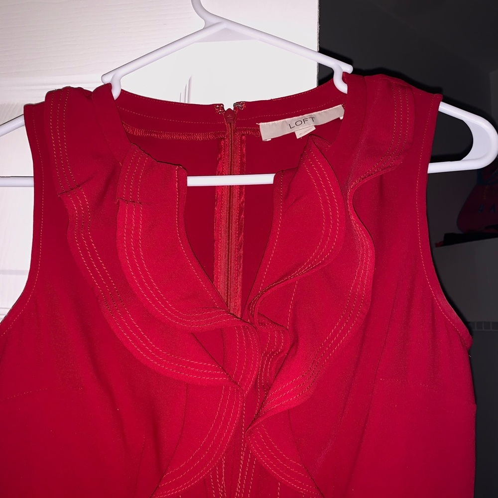 Ann Taylor Loft Ruffle Dress - Picture 3 of 7